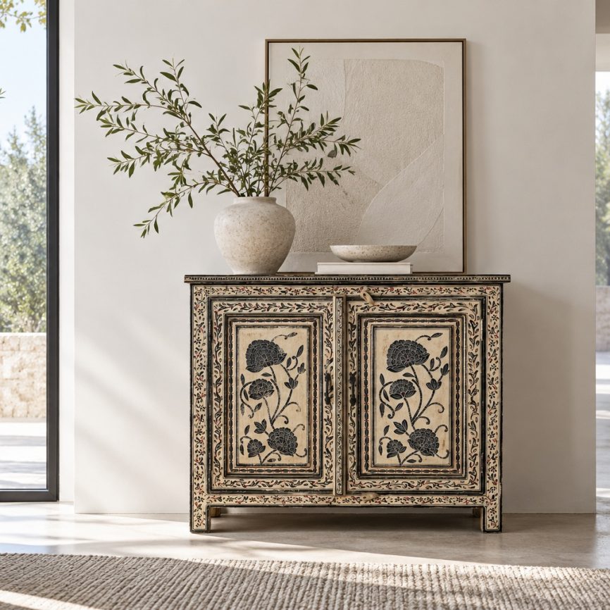 Ivory Garden Cabinet